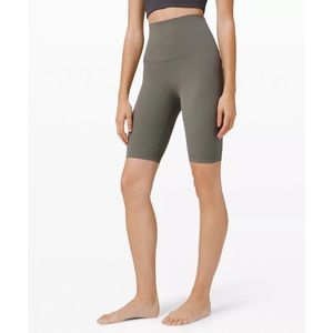 Lululemon Align Super-High-Rise Short 10" in color Grey Sage